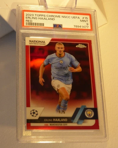 Erling Haaland 2023 Topps Chrome Red Refractor /5