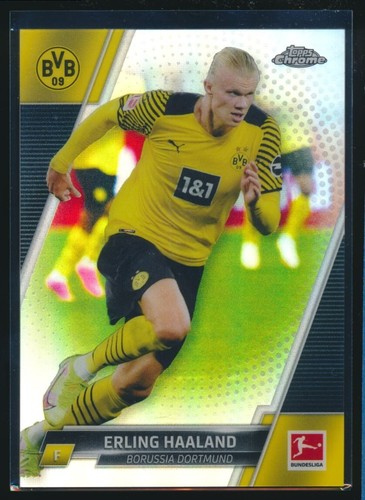Erling Haaland 2021 Topps Chrome Refractor