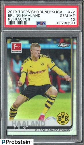 Erling Haaland 2019 Topps Chrome Refractor