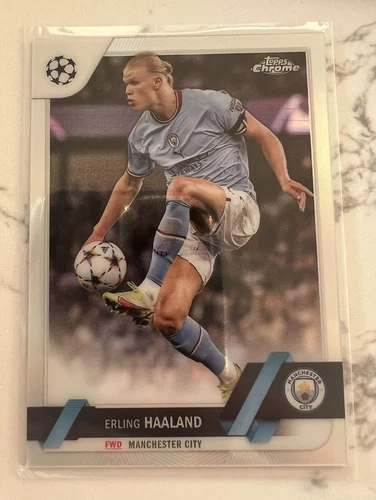 Erling Haaland 2023 Topps Chrome Refractor