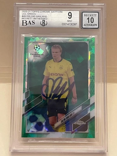 Erling Haaland 2020 Topps Chrome Sapphire #49