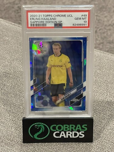 Erling Haaland 2020 Topps Chrome Sapphire