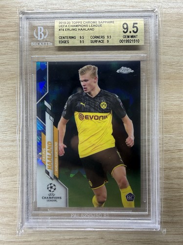Erling Haaland 2019 Topps Chrome Sapphire
