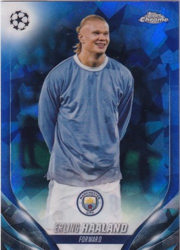 Erling Haaland 2024 Topps Chrome Sapphire