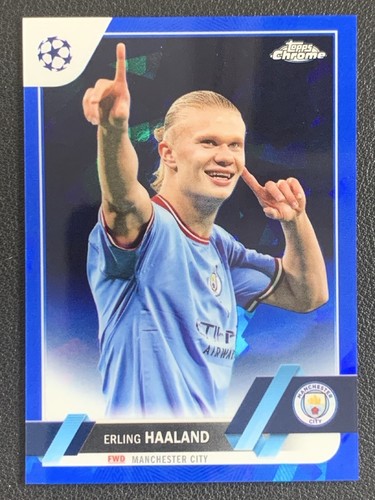 Erling Haaland 2022 Topps Chrome Sapphire