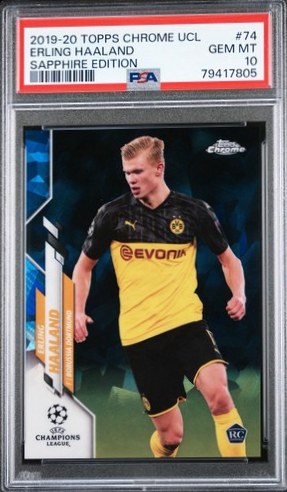 Erling Haaland 2019 Topps Chrome Sapphire