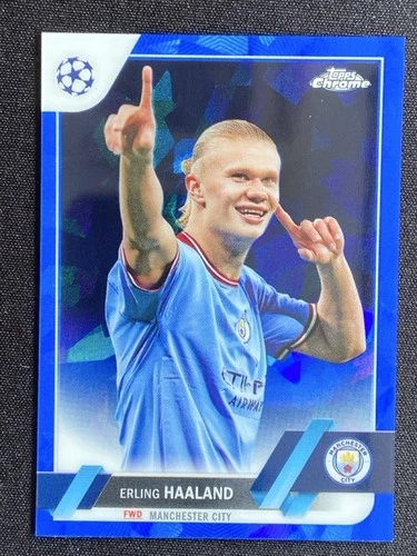 Erling Haaland 2023 Topps Chrome Sapphire /99