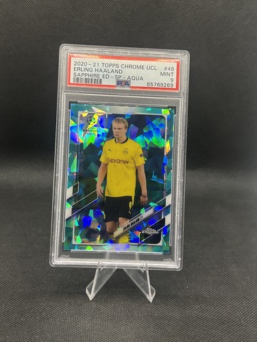 Erling Haaland 2020 Topps Chrome Sapphire Aqua /150