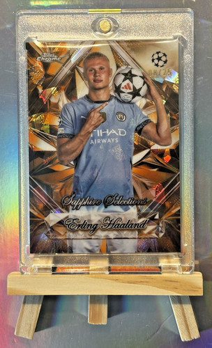 Erling Haaland 2024 Topps Chrome Sapphire Edition /25
