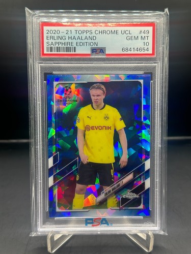 Erling Haaland 2020 Topps Chrome Sapphire Edition