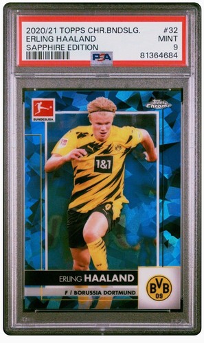 Erling Haaland 2020 Topps Chrome Sapphire Edition