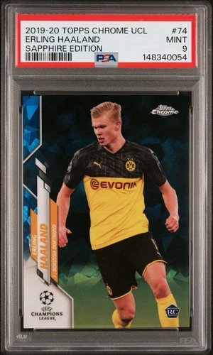 Erling Haaland 2019 Topps Chrome Sapphire Edition