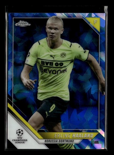 Erling Haaland 2021 Topps Chrome Sapphire Edition Sapphire