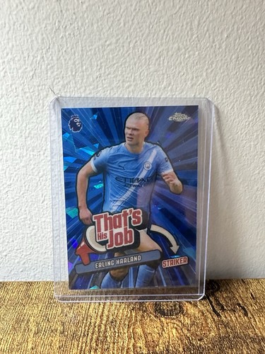 Erling Haaland 2025 Topps Chrome Sapphire Edition #THJ-13