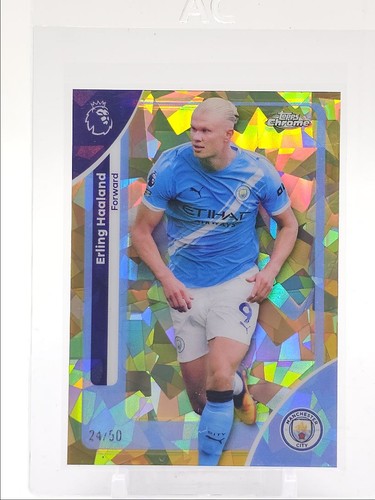 Erling Haaland 2026 Topps Chrome Sapphire Gold /50