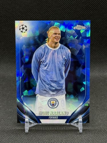Erling Haaland 2024 Topps Chrome Sapphire Green