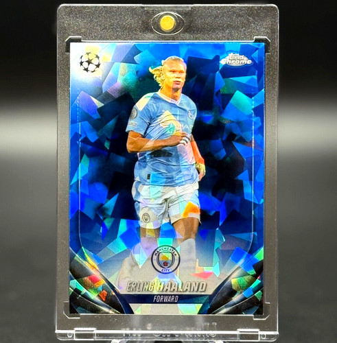 Erling Haaland 2023 Topps Chrome Sapphire Green