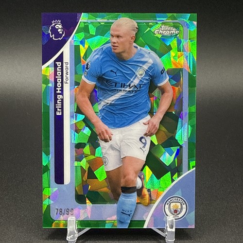 Erling Haaland 2025 Topps Chrome Sapphire Green /99