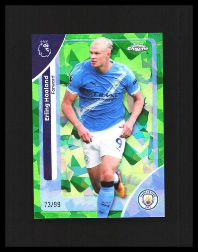Erling Haaland 2026 Topps Chrome Sapphire Green /99