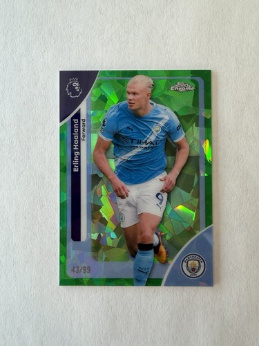 Erling Haaland 2026 Topps Chrome Sapphire Green /99