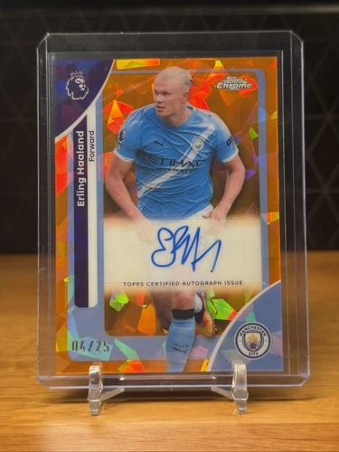Erling Haaland 2026 Topps Chrome Sapphire Orange /25