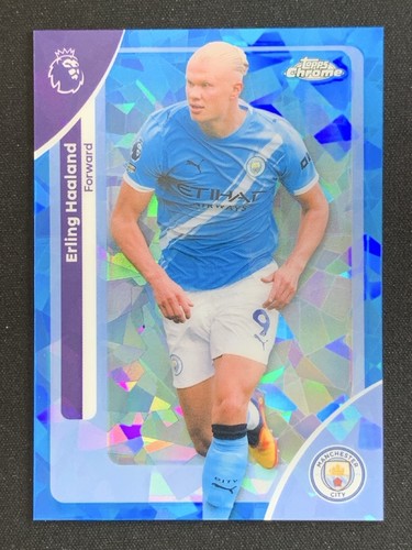 Erling Haaland 2026 Topps Chrome Sapphire Premier League Sapphire #125