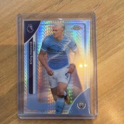Erling Haaland 2025 Topps Chrome Sapphire Refractor
