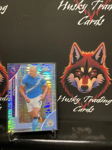Erling Haaland 2023 Topps Chrome Silver Disco