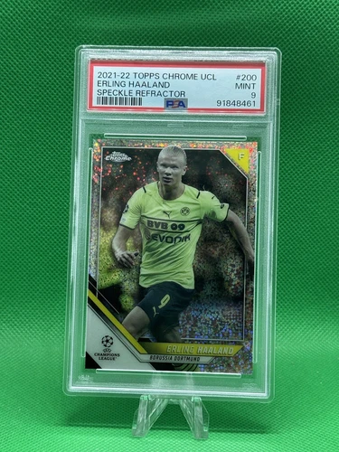 Erling Haaland 2021 Topps Chrome Speckle Refractor