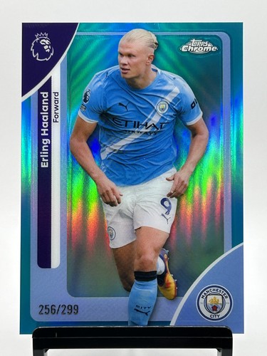 Erling Haaland 2025 Topps Chrome Teal Refractor /299