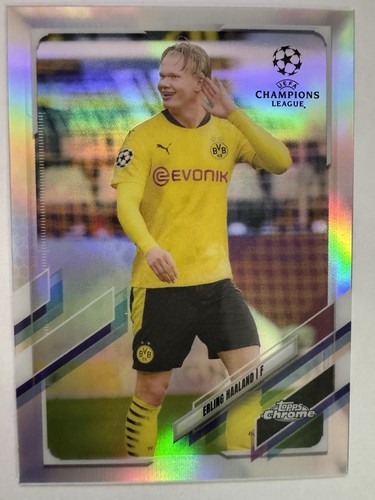 Erling Haaland 2021 Topps Chrome UCL Refractor