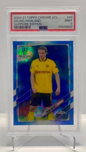 Erling Haaland 2020 Topps Chrome UCL Sapphire