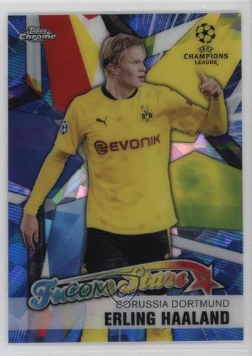 Erling Haaland 2020 Topps Chrome UCL Sapphire Edition