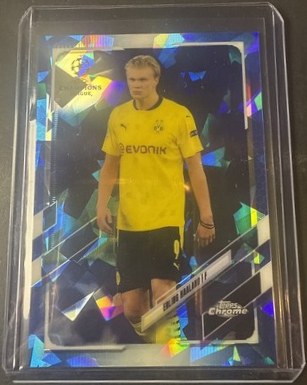 Erling Haaland 2020 Topps Chrome UCL Sapphire Edition
