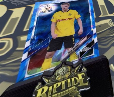 Erling Haaland 2021 Topps Chrome UCL Sapphire Edition