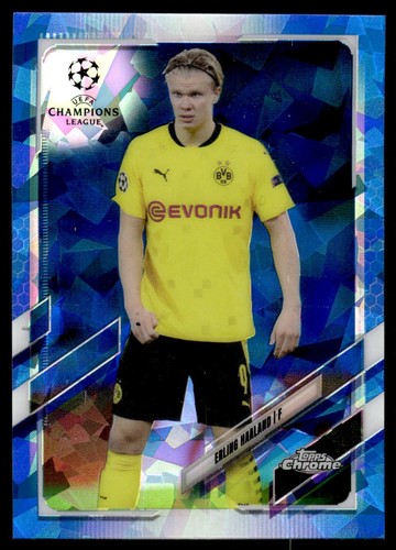 Erling Haaland 2020 Topps Chrome UEFA Champions Sapphire