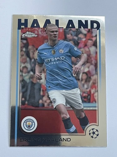 Erling Haaland 2024 Topps Chrome UEFA Club Competitions