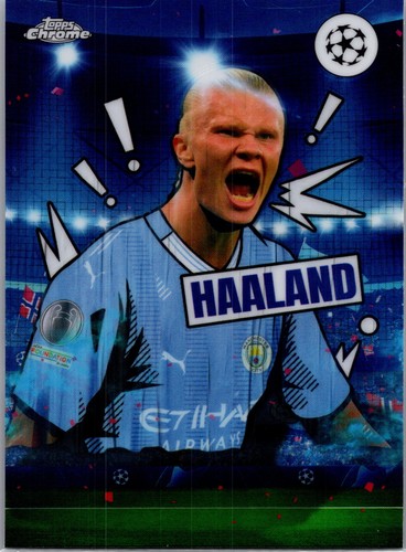 Erling Haaland 2023 Topps Chrome UEFA Club Competitions