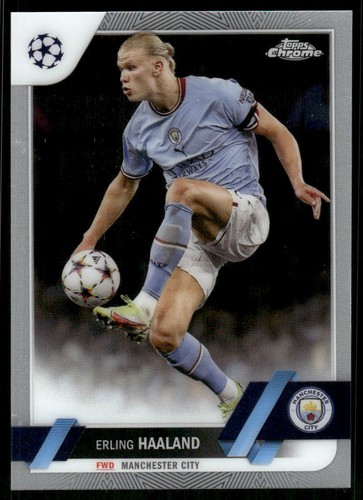 Erling Haaland 2022 Topps Chrome UEFA Club Competitions