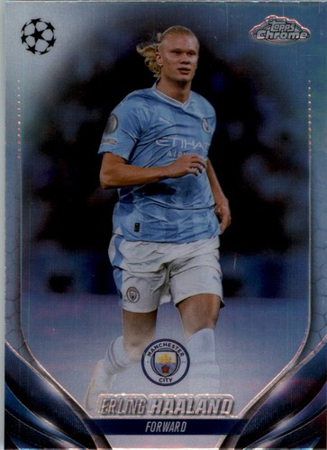 Erling Haaland 2023 Topps Chrome UEFA Club Competitions Refractor