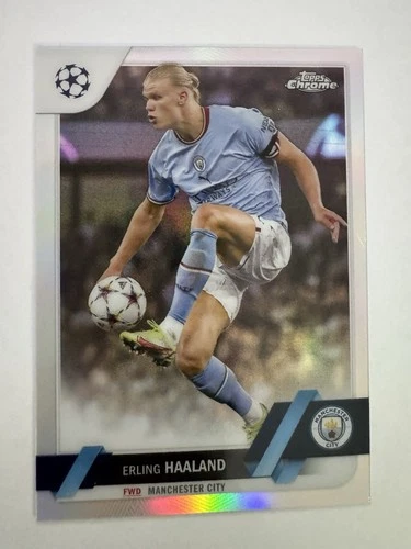 Erling Haaland 2022 Topps Chrome UEFA Club Competitions Refractor