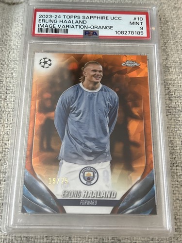 Erling Haaland 2023 Panini Chrome UEFA Orange /25