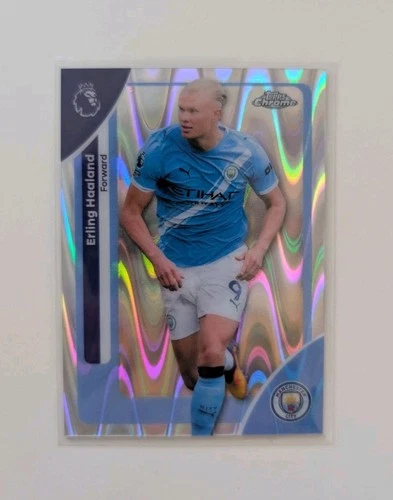 Erling Haaland 2025 Topps Chrome Wave Refractor