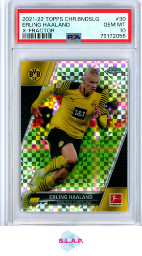 Erling Haaland 2021 Topps Chrome X-Fractor