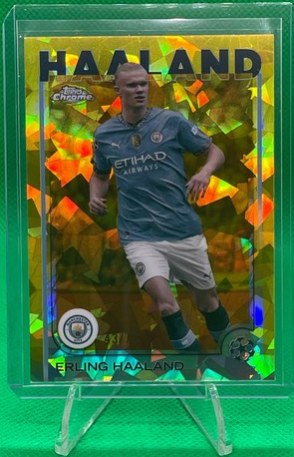 Erling Haaland 2024 Topps Chrome Yellow /75
