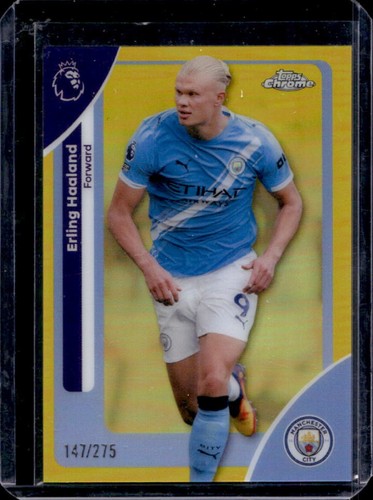 Erling Haaland 2026 Topps Chrome Yellow Refractor /275