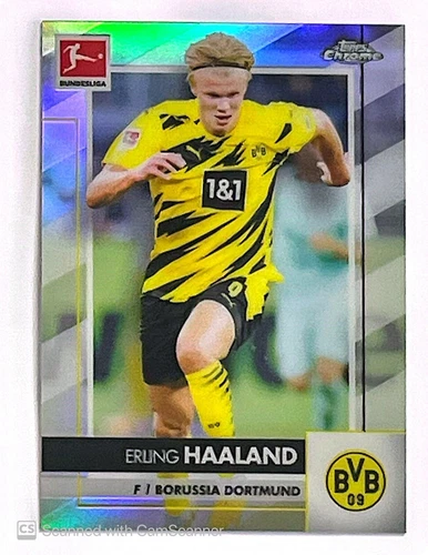 Erling Haaland 2020 Topps Cromo Bundesliga Refractor