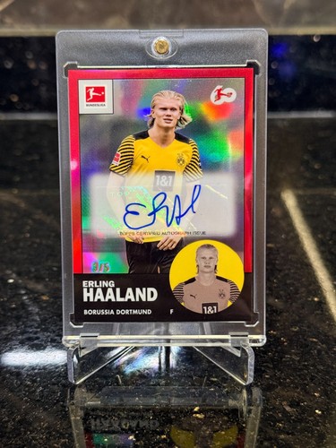 Erling Haaland 2023 Topps Cromo Bundesliga Rojo Refracto /5
