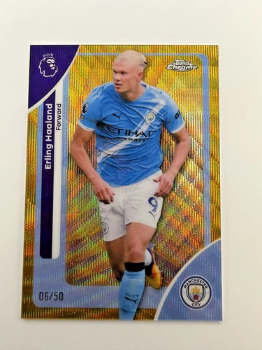Erling Haaland 2025 Topps Cromo EPL Oro /50