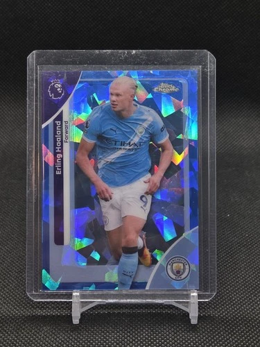 Erling Haaland 2025 Topps Cromo EPL Sapphire Edition